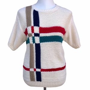 Vintage Country Suburbans Hand Knit Sweater Top
